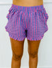 Pink/Purple Boho Stripe Ruffled Shorts (Reg.)