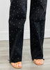 Black Rhinestone Studded Jeans (Reg & Plus)