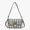 Elodie Houndstooth Gold Accent Crossbody (2 Colors)