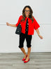 One Button Short Sleeve Cardigan (Reg.) - 3 Colors