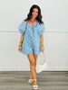 Light Denim Polka Dot Romper (Reg.)