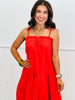 Red Sleeveless A-Line Mini Dress (Reg.)