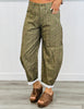 Over The Barrel Print Pants (Reg & Plus)-2 Colors