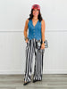 Denim Button Up Vest Top (Reg & Plus)-2 Colors