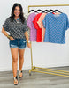 Polka Dot Curly Rib Knit Top (Reg.) - 6 Colors