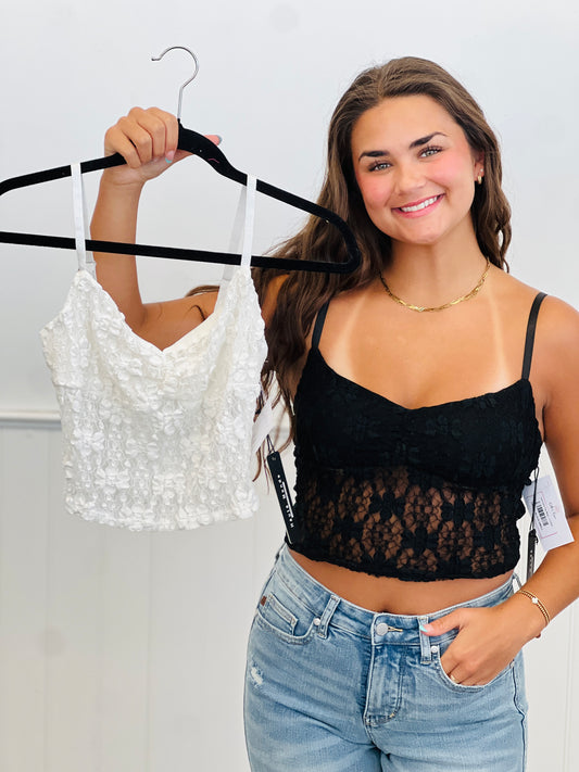 Lace Cami Top (Reg.) - 2 Colors
