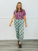 Sage/Brown Polka Dot Jogger Sweatpants (Reg.)