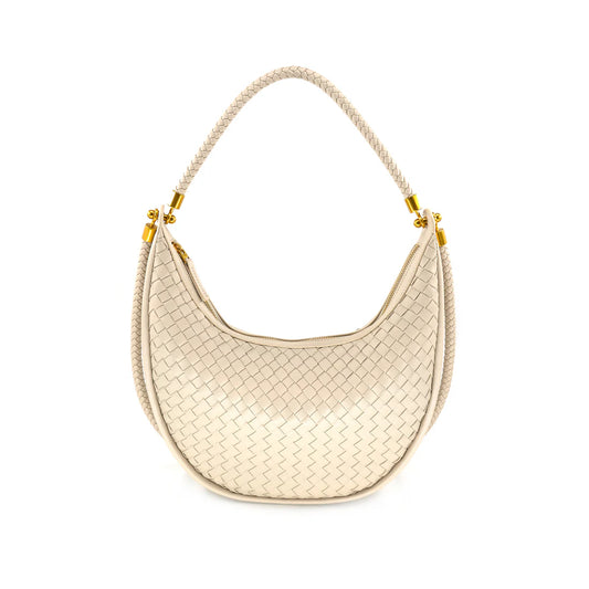 Faux Leather Woven Boho Bag