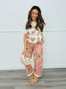 Pink Tree Camo Wide Leg Pants (Reg & Plus)