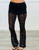 Black Lace Bell Bottom Pants (Reg.)