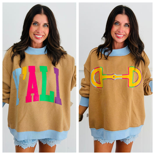 Y'ALL 2-Sided Mock Sweatshirt (Reg.)