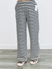 Cream/Navy Stripe Sweatshirt & Pants Set (Reg.)