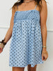 Mandy Light Blue Polka Dot Tunic/Mini Dress (Reg.)