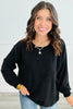 Andree Ribbed Long Sleeve Tunic Top (Reg. and Plus) - 6 Colors