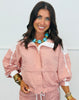 Pink Lace Trim Windbreaker & Shorts Set (Reg.)