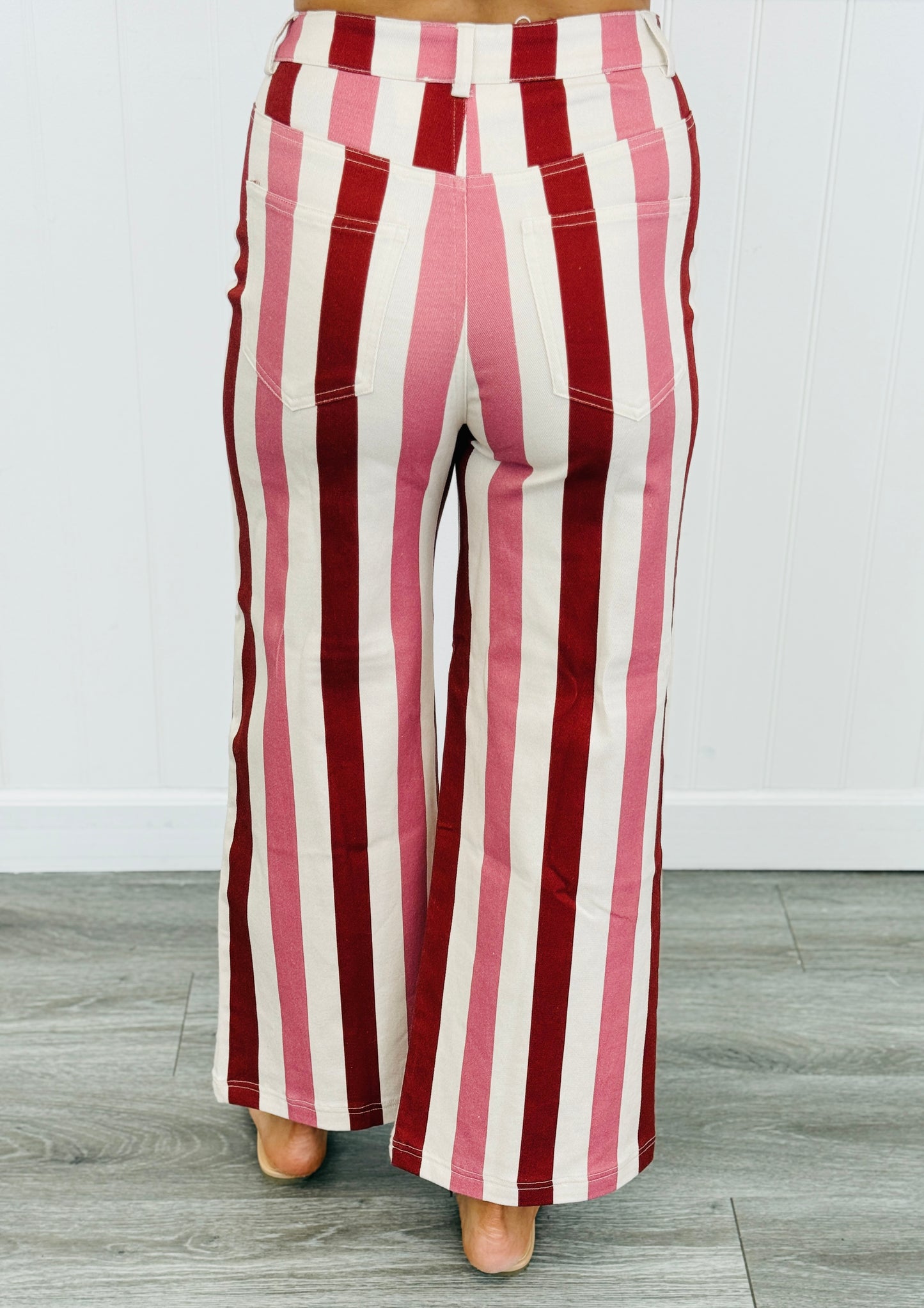 Multi Striped Wide Leg Pants (Reg.) - 3 Colors