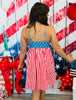 Stars & Stripes Strappy Mini Dress (Reg.)
