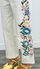 Ivory Multi Garden Delight Embroidered Jeans (Reg.)