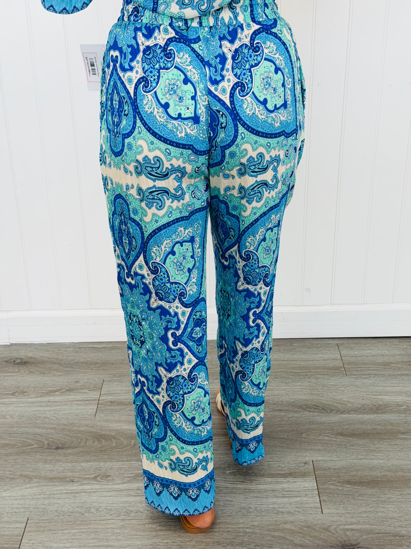 Blue Mix Print Pants (Reg.)