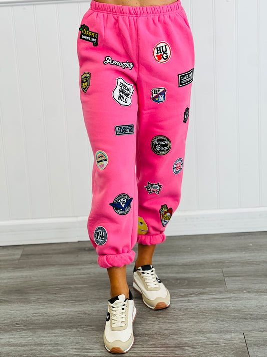 Pink Patches Paradise Joggers (Reg & Plus)