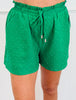 Green Rhinestone Pocket Shorts (Reg. and Plus)