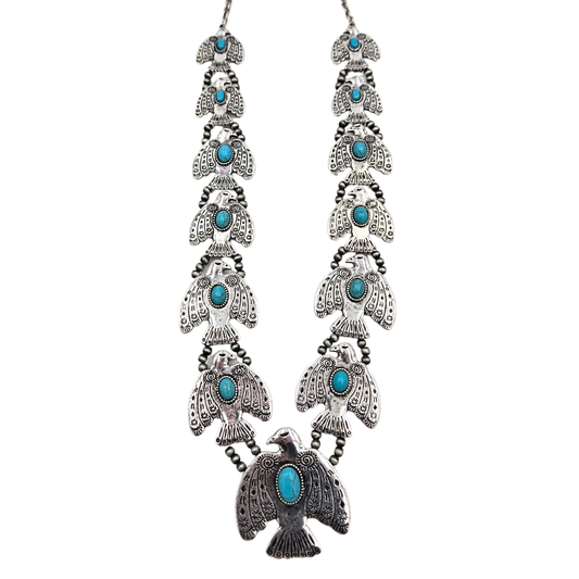 Long Native Bird Necklace