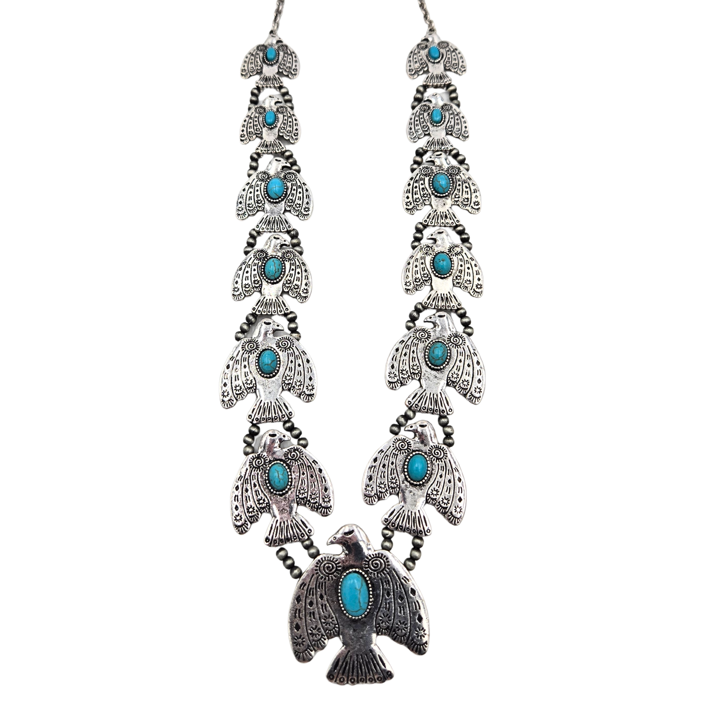 Long Native Bird Necklace