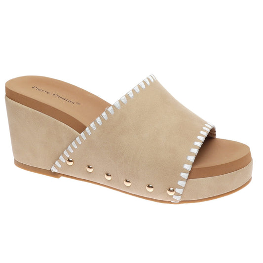 Pierre Dumas Nude Follow Your Dreams Wedge Sandal