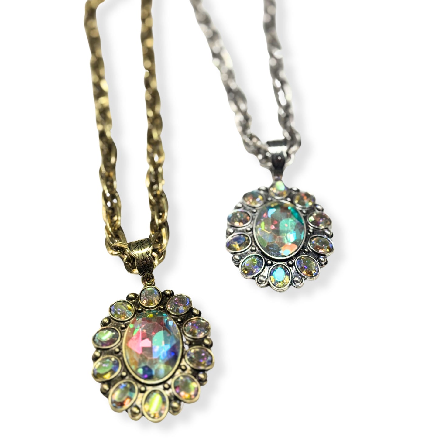 Blossom AB Crystal Pendant Necklace