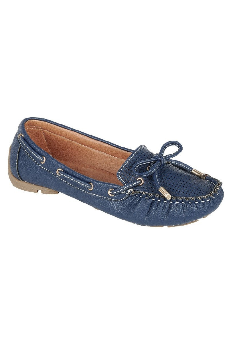 Blue Effortless Charm Loafers