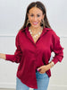 Maroon Kathryn Classic Button Down Up (Reg. & Plus)