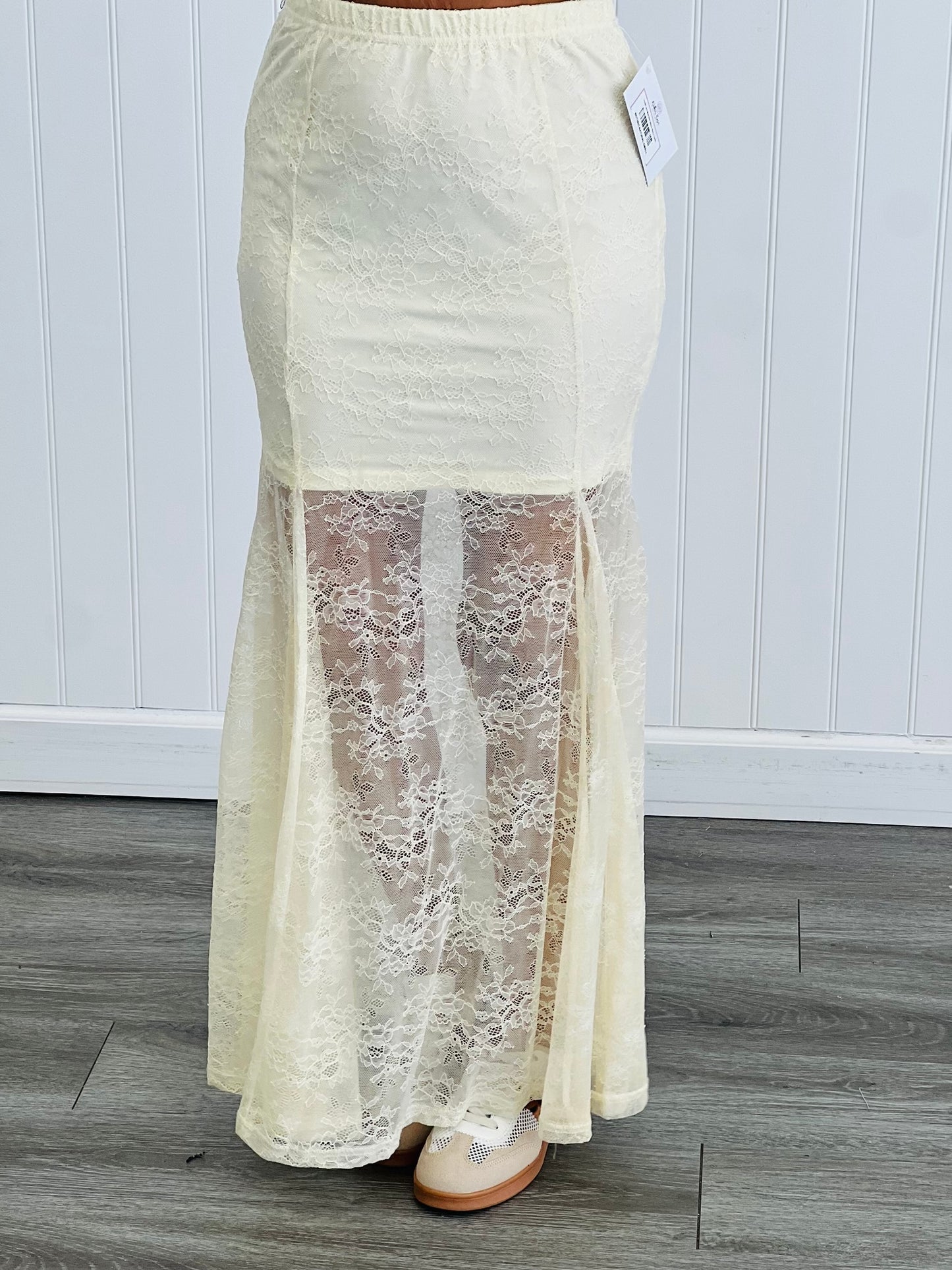 Lovely Lace Maxi Skirt (Reg & Plus)-2 Colors