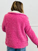 Pink Fuzzy Button Down Jacket (Reg.)