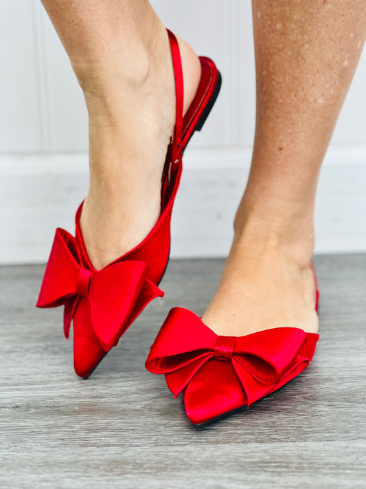 Red Fight For It Slingback Flat