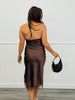 Dark Chocolate Strapless Midi Slip Dress (Reg.)