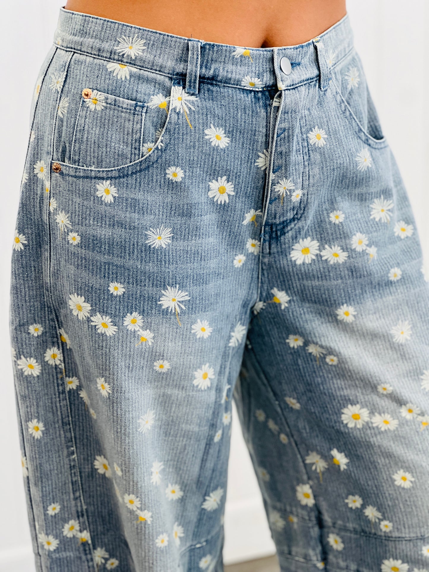 Daisy Denim Wide Leg Pants (Reg. and Plus)