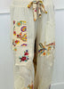 POL Natural Crochet Print Patch Joggers (Reg.)