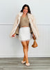 Cream Oversized Faux Fur Jacket (Reg.)