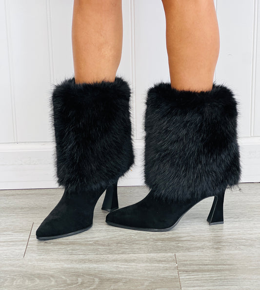 Black FurEver Young Boots