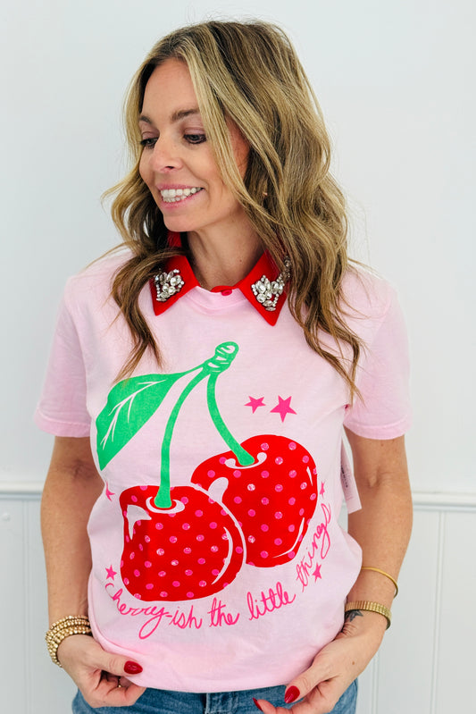 Cherry-Ish The Little Things Graphic Tee (Reg. and Plus)