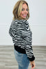 S&C X WR Zebra Print Sweater Cardigan (Reg. and Plus)
