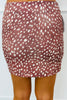 Chocolate Deer Print Mini Skort (Reg.)