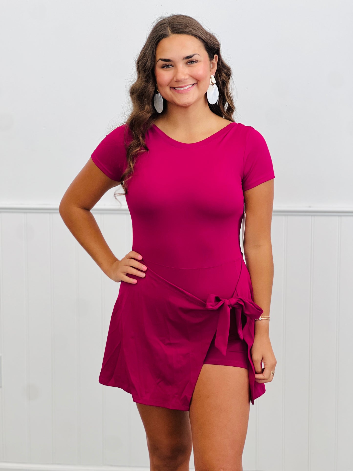 Short Sleeve Wrap Romper (Reg.) - 4 Colors