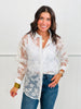 Delicate Floral Lace Top (Reg. & Plus)- 2 Colors