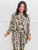 Leopard High Low Top & Pants Set (Reg. and Plus)