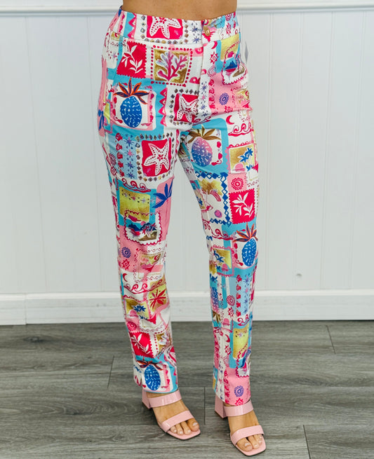 Dear Scarlett Escape To Paradise Pants (Reg. and Plus)