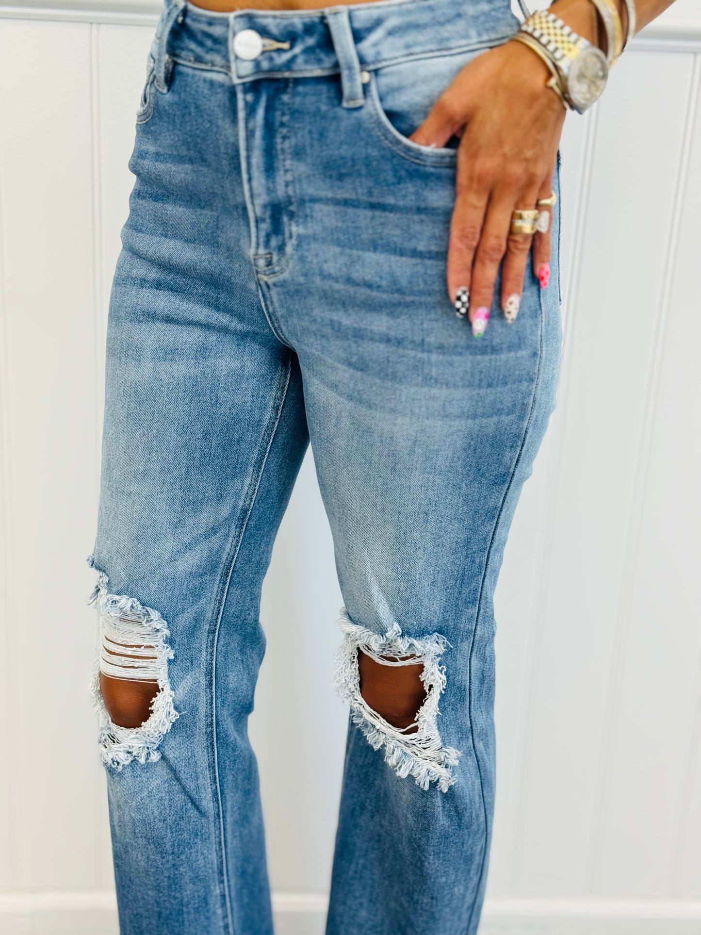 Risen Medium Ready For Anything Crop Jeans (Reg & Plus)