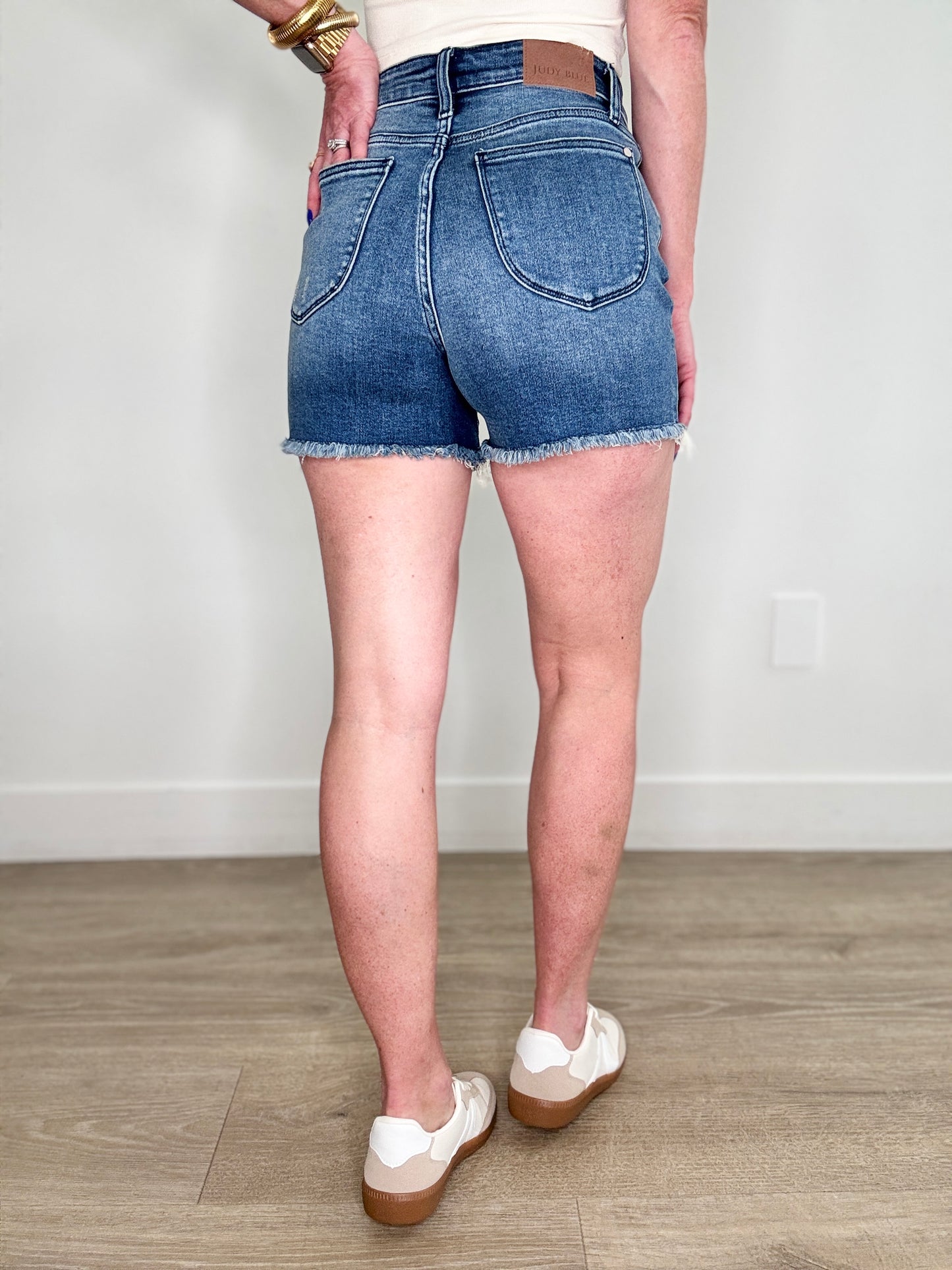 Judy Blue See To Believe It V-Front Shorts (Reg. and Plus)