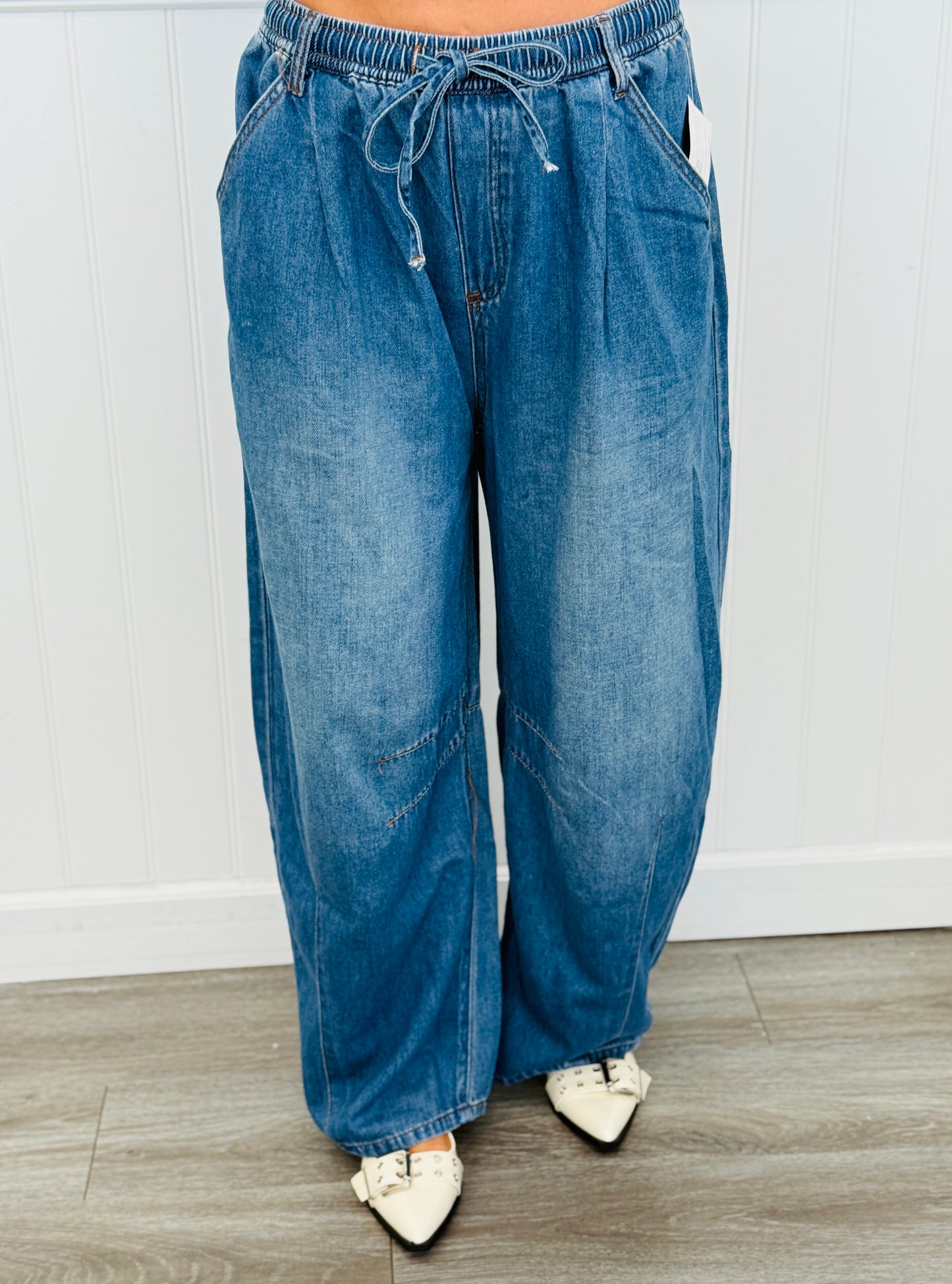 Denim Drawstring Pants (Reg.)