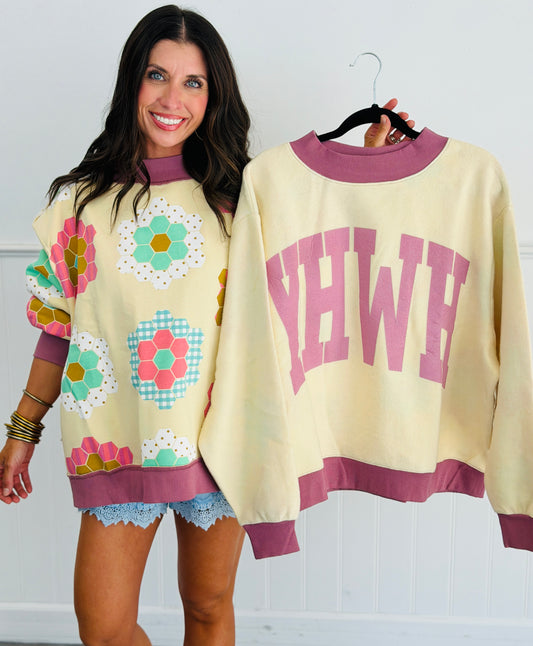 YHWH 2-Sided Mock Sweatshirt (Reg.)